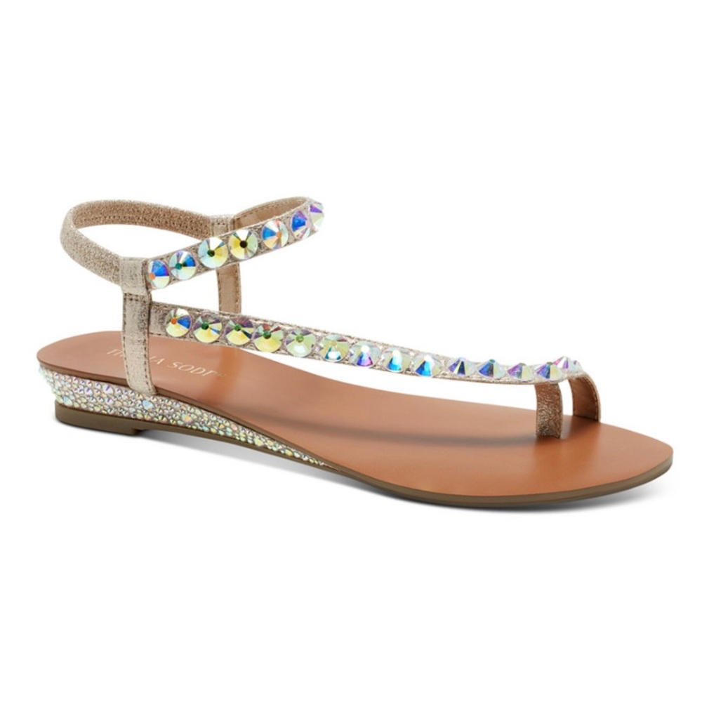 Thalia Sodi Women's Izabel Embellished Wedge Sandal’s